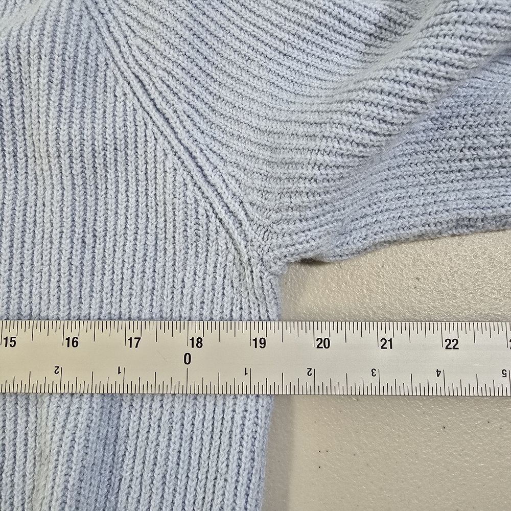 Old Navy Sweater Pullover Women S Small Blue V-Neck Knit Long Sleeve Cotton - Picture 8 of 14
